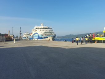 Sea Bridge у Сочи: паром из Трабзона застрял на рейде 8+ часов &mdash; в чём причина?